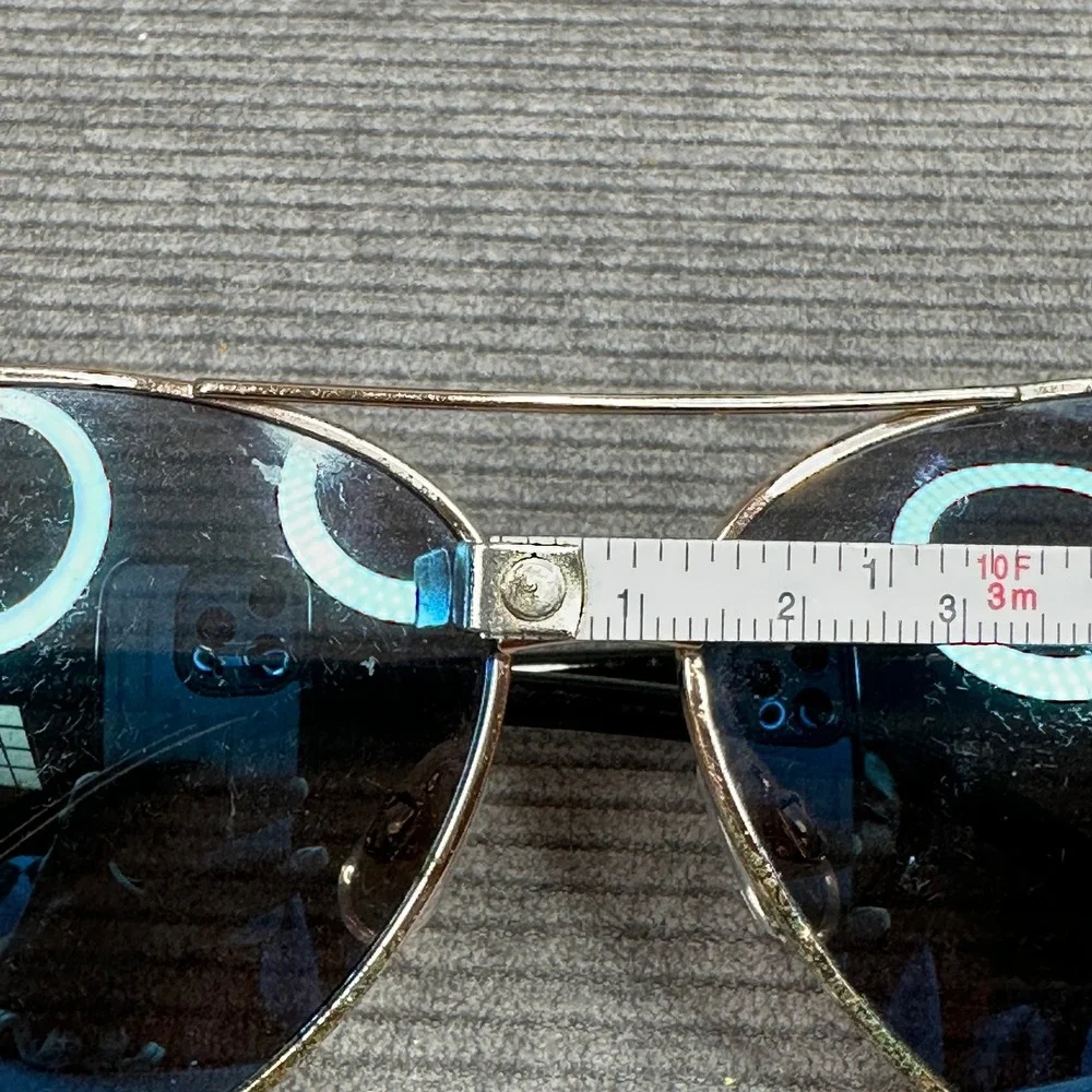Oscar de‎ la Renta Aviator Sunglasses Gold Blue Tint MOG-3045 450